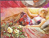 Vladimir Volegov Canvas Paintings - Yellow Roses